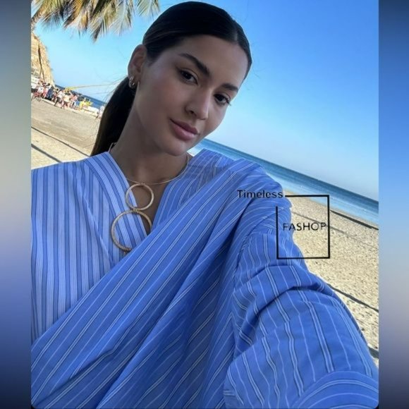 ZARA POPLIN WRAP SHIRT - Picture 7 of 10